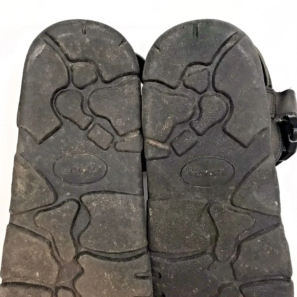Rock River Sports Sandals Men's 13 Brown Faux Leather Hook & Loop Hiking Shoes